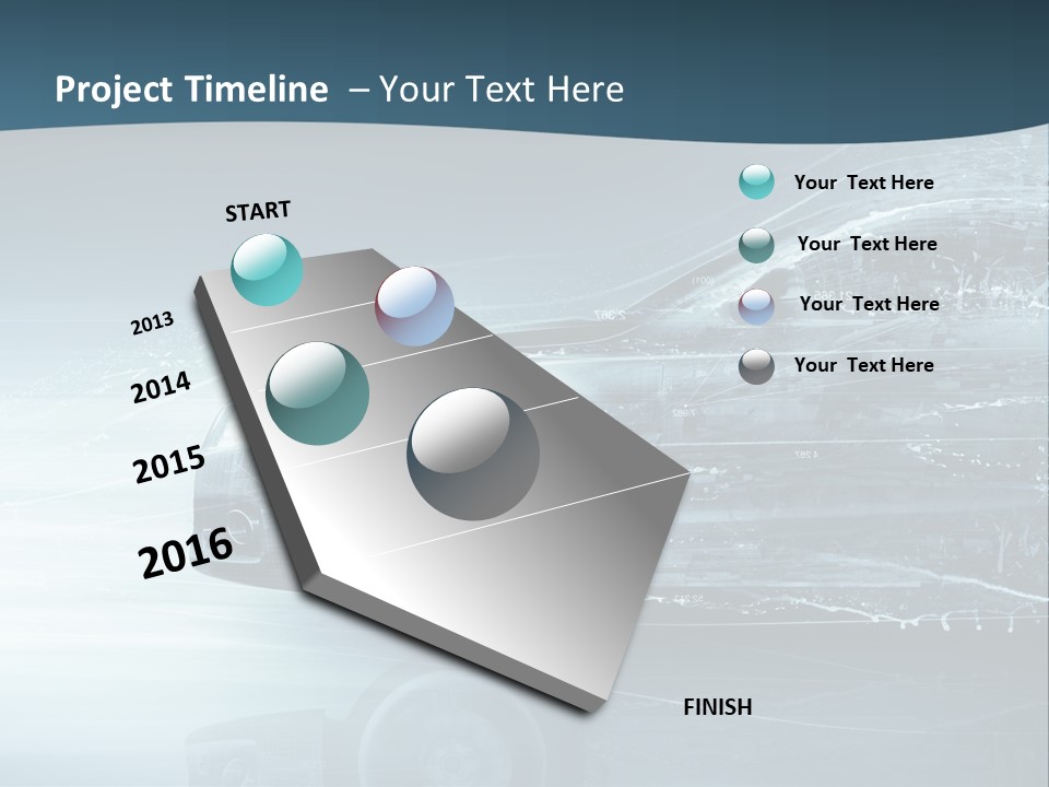 Modern Wheel View PowerPoint Template
