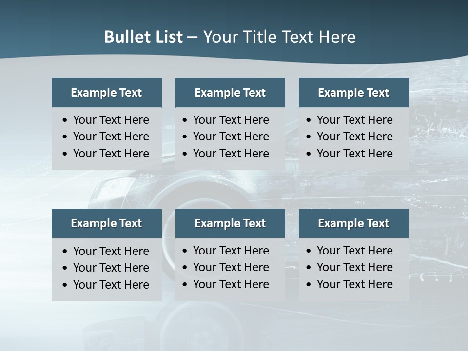 Modern Wheel View PowerPoint Template