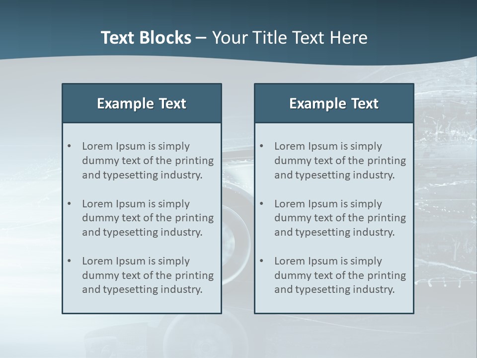 Modern Wheel View PowerPoint Template