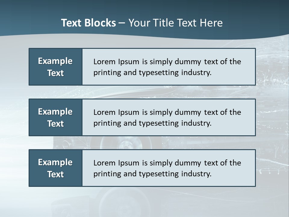 Modern Wheel View PowerPoint Template