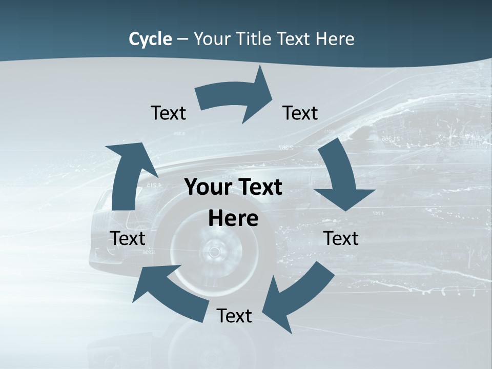 Modern Wheel View PowerPoint Template