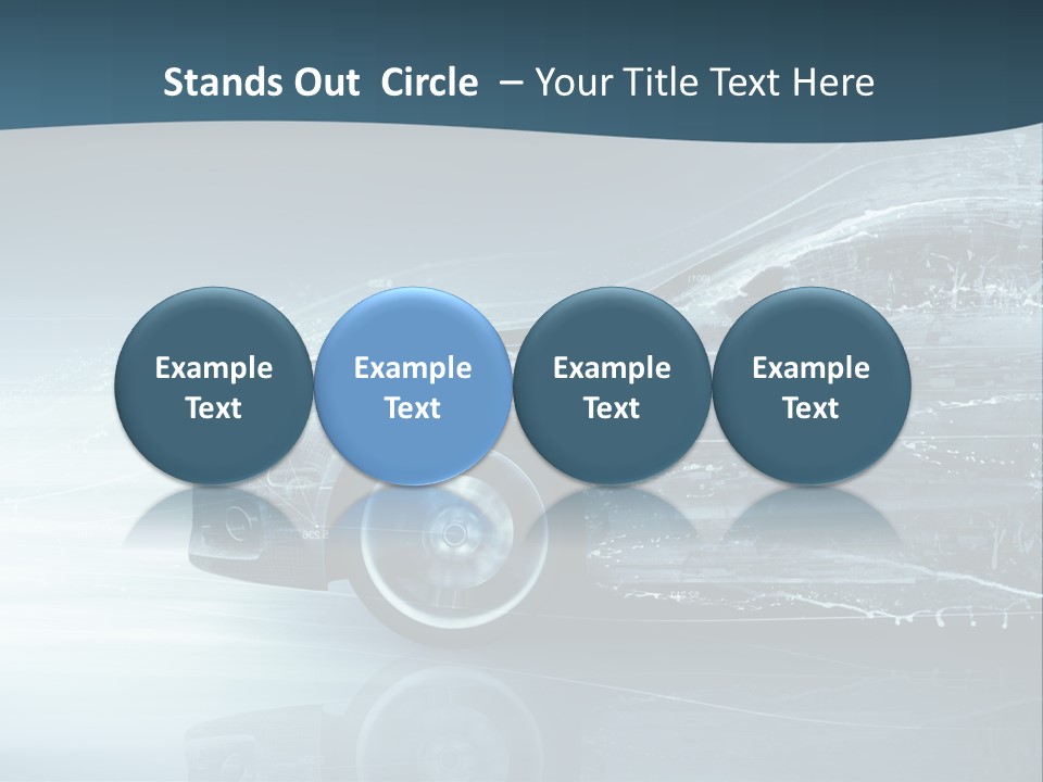 Modern Wheel View PowerPoint Template