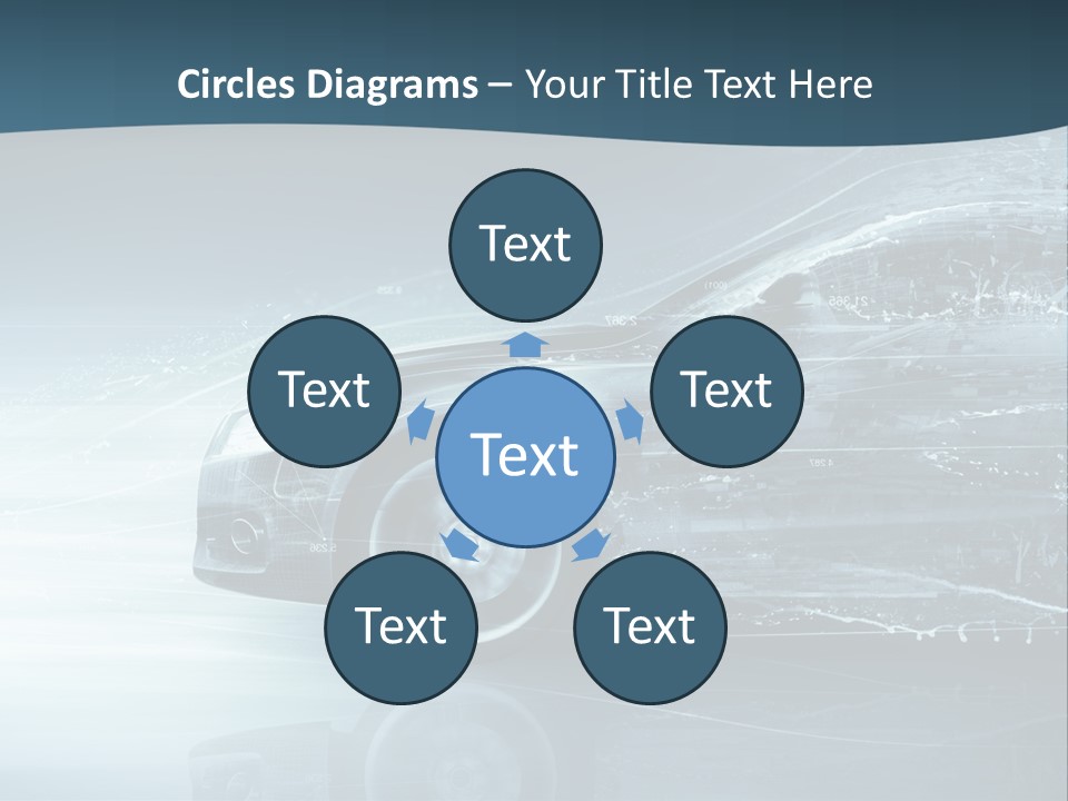 Modern Wheel View PowerPoint Template