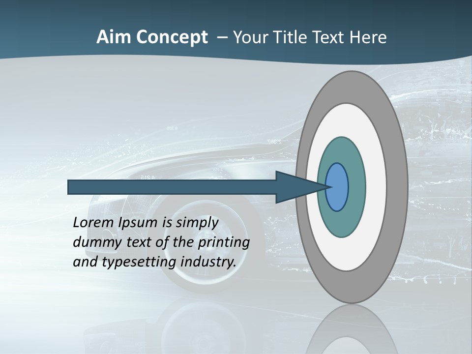 Modern Wheel View PowerPoint Template