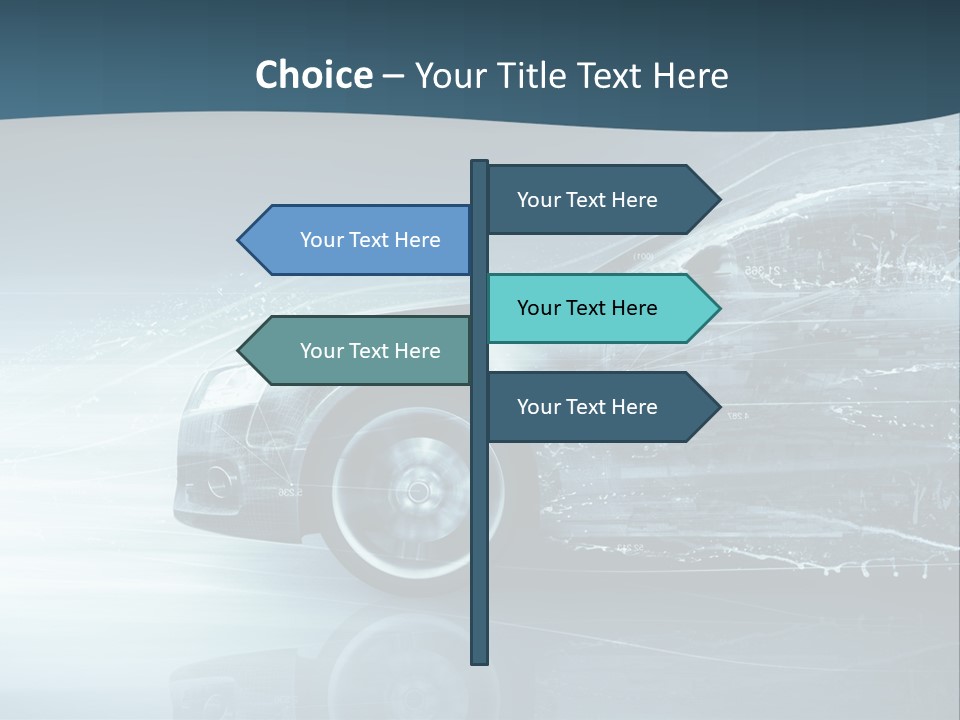 Modern Wheel View PowerPoint Template
