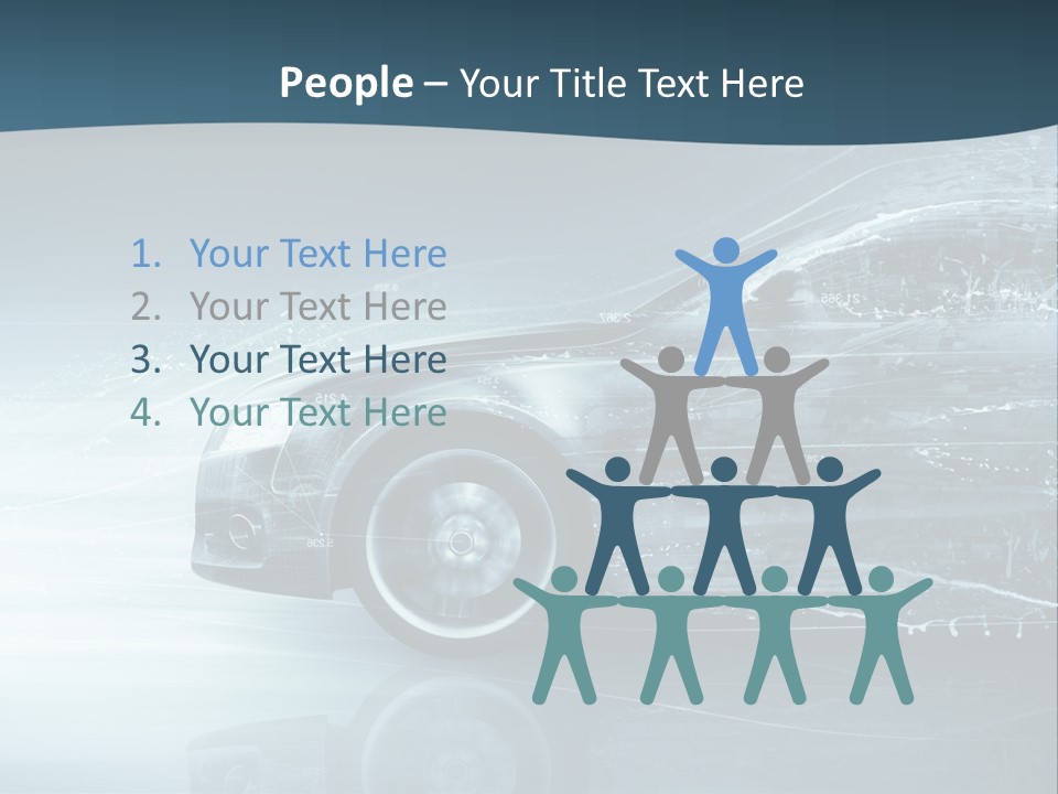 Modern Wheel View PowerPoint Template