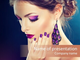 Manicure Beauty Salon Elegance PowerPoint Template