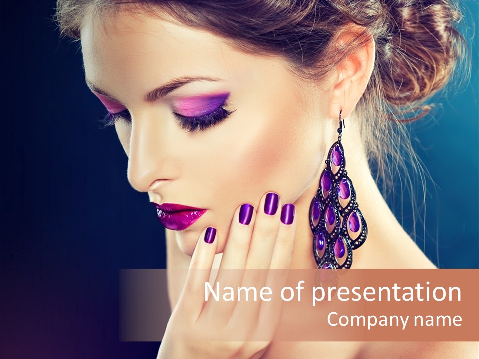 Manicure Beauty Salon Elegance PowerPoint Template