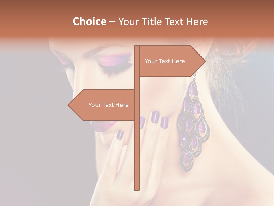 Manicure Beauty Salon Elegance PowerPoint Template