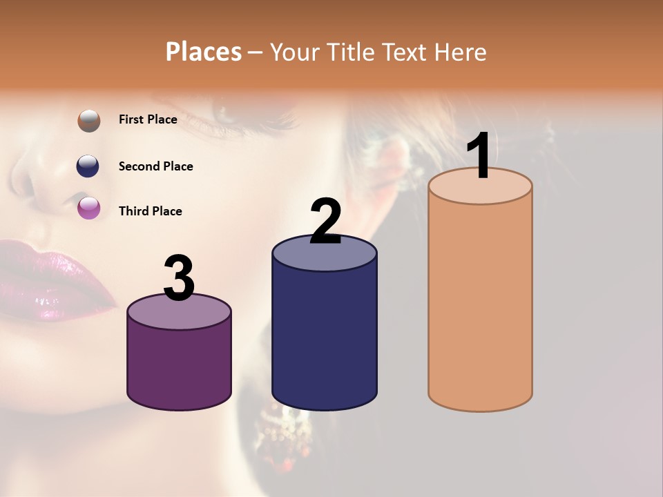 Cute Lip Face PowerPoint Template