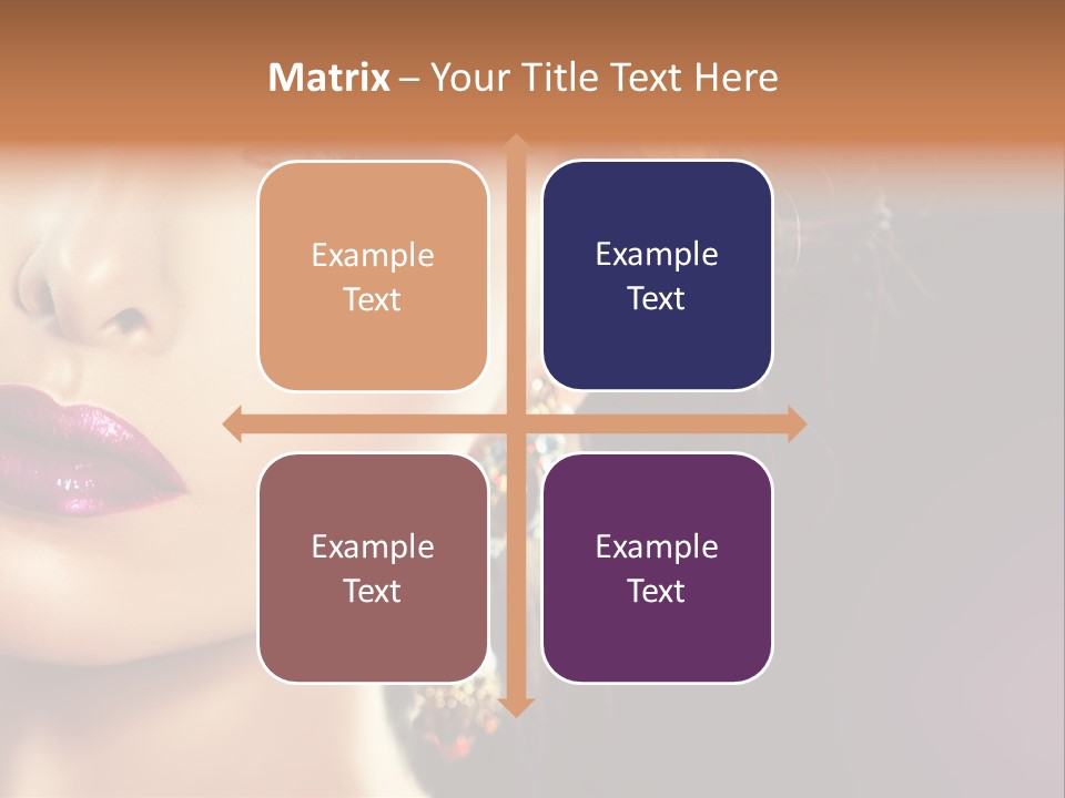 Cute Lip Face PowerPoint Template