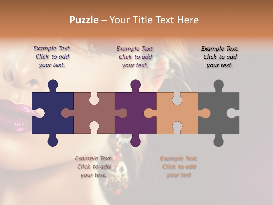 Cute Lip Face PowerPoint Template