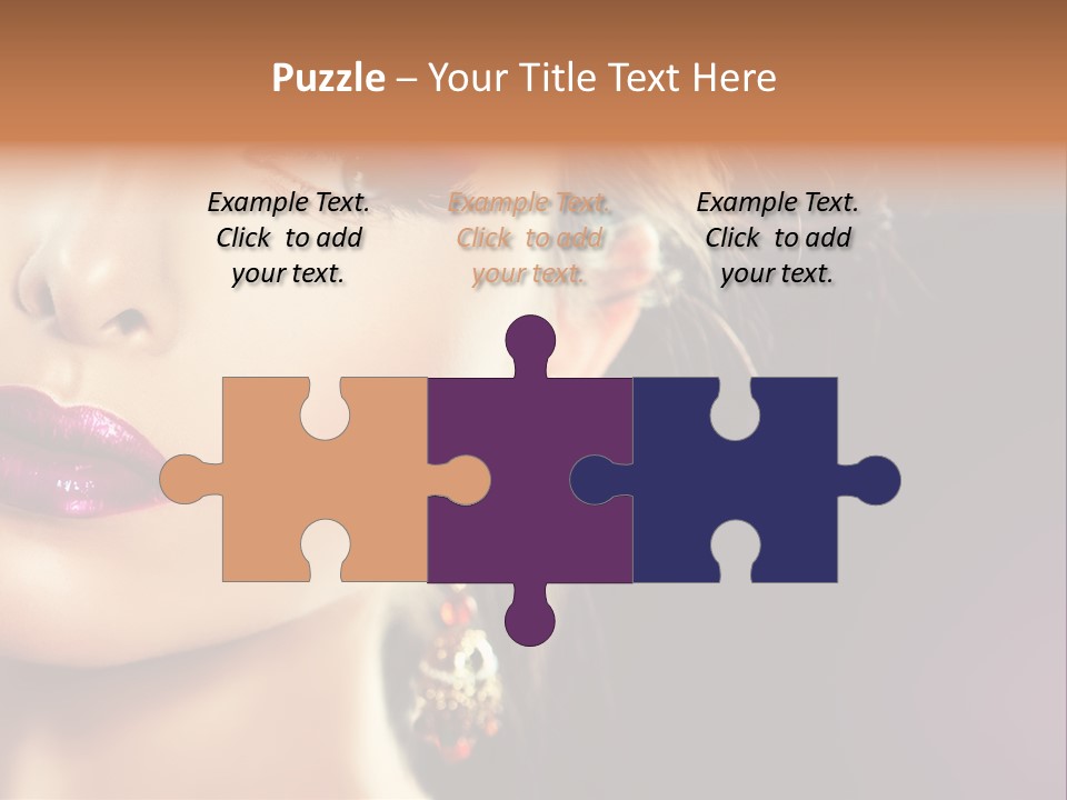 Cute Lip Face PowerPoint Template