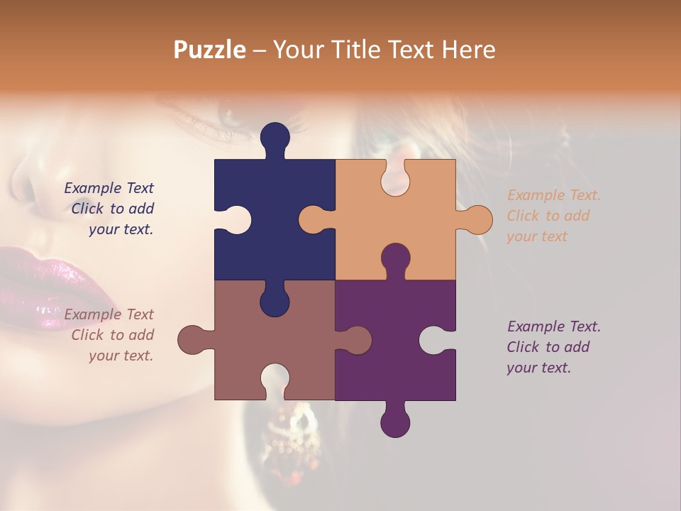 Cute Lip Face PowerPoint Template