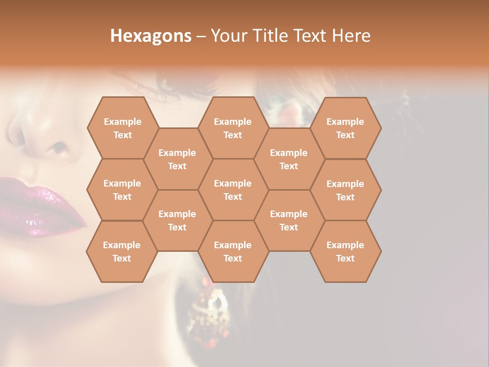 Cute Lip Face PowerPoint Template