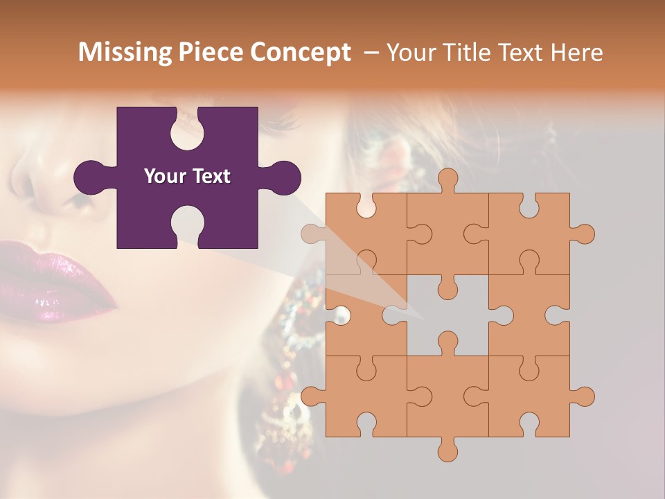 Cute Lip Face PowerPoint Template