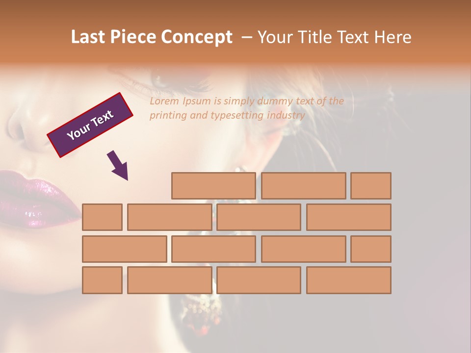 Cute Lip Face PowerPoint Template