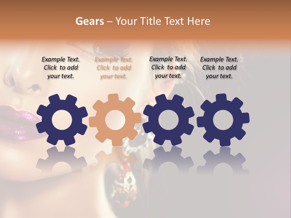 Cute Lip Face PowerPoint Template