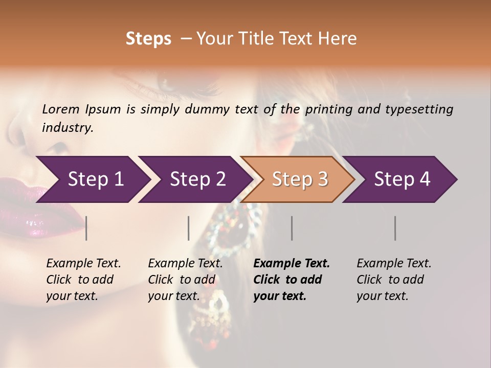 Cute Lip Face PowerPoint Template