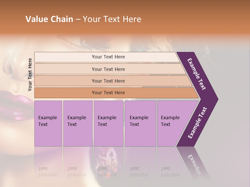 Cute Lip Face PowerPoint Template