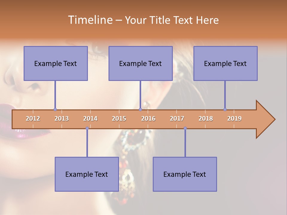 Cute Lip Face PowerPoint Template