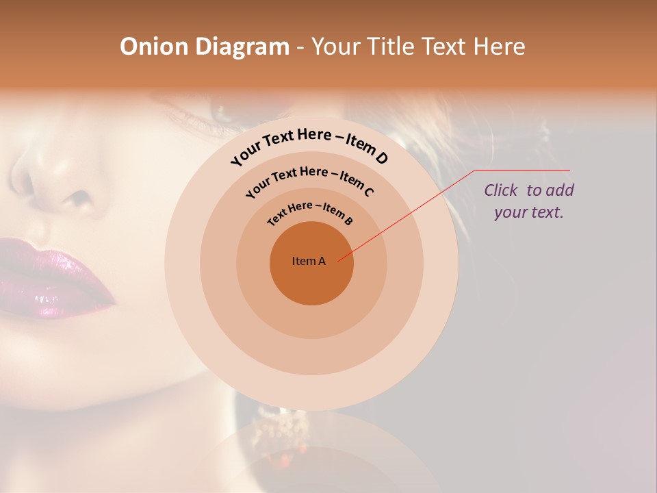 Cute Lip Face PowerPoint Template