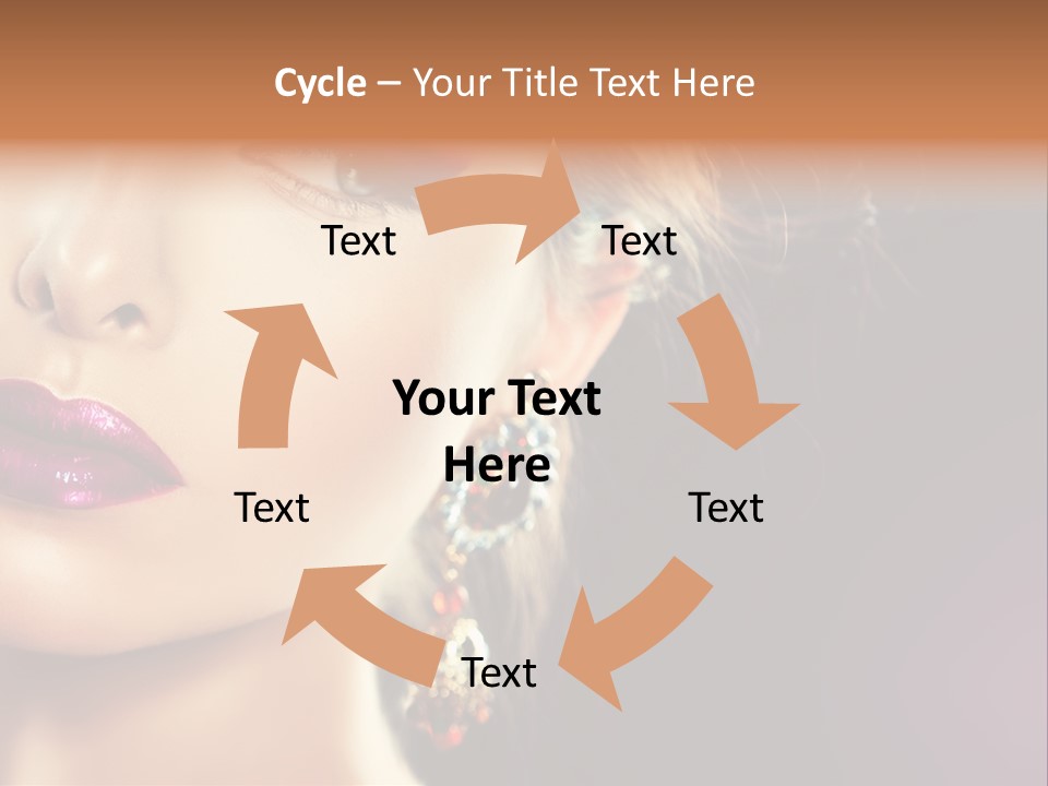 Cute Lip Face PowerPoint Template