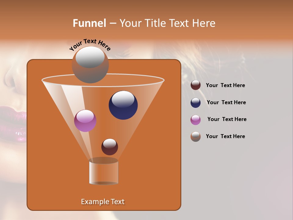 Cute Lip Face PowerPoint Template