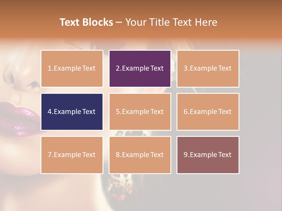 Cute Lip Face PowerPoint Template