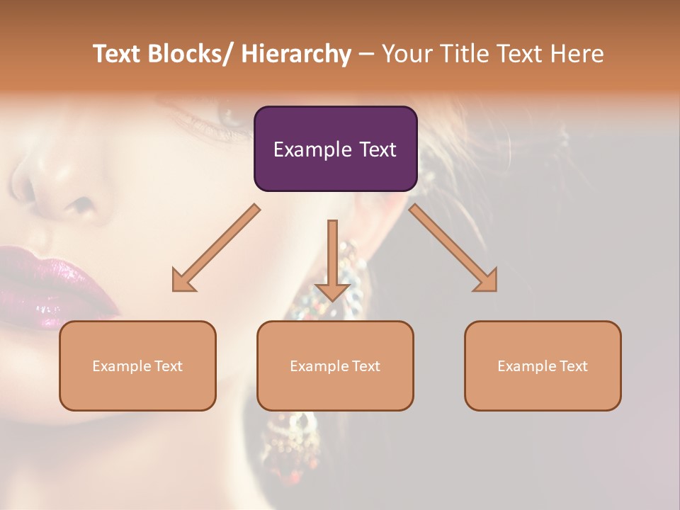 Cute Lip Face PowerPoint Template