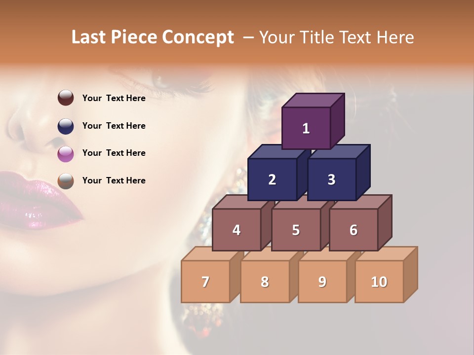 Cute Lip Face PowerPoint Template