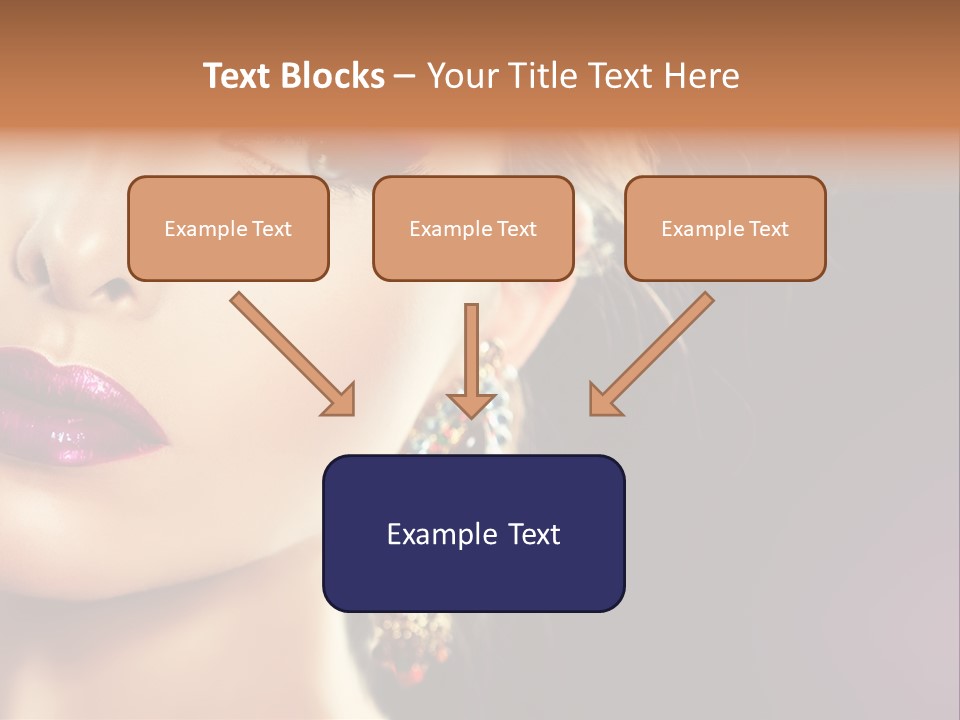 Cute Lip Face PowerPoint Template