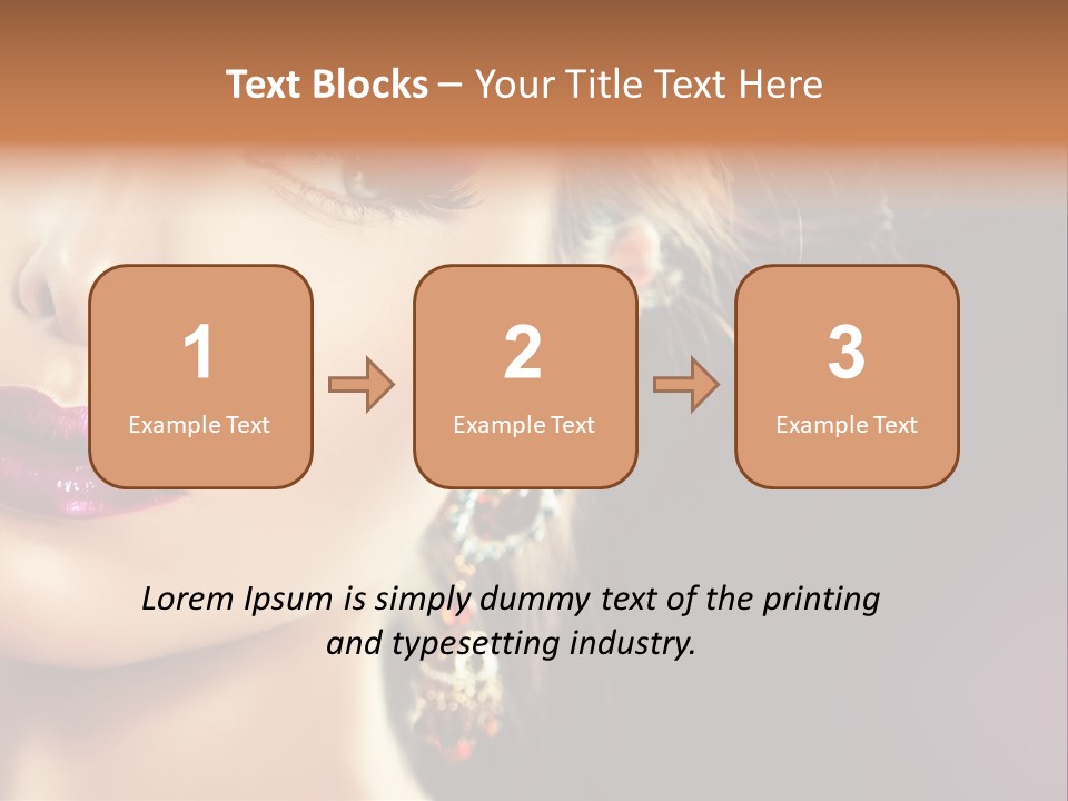 Cute Lip Face PowerPoint Template