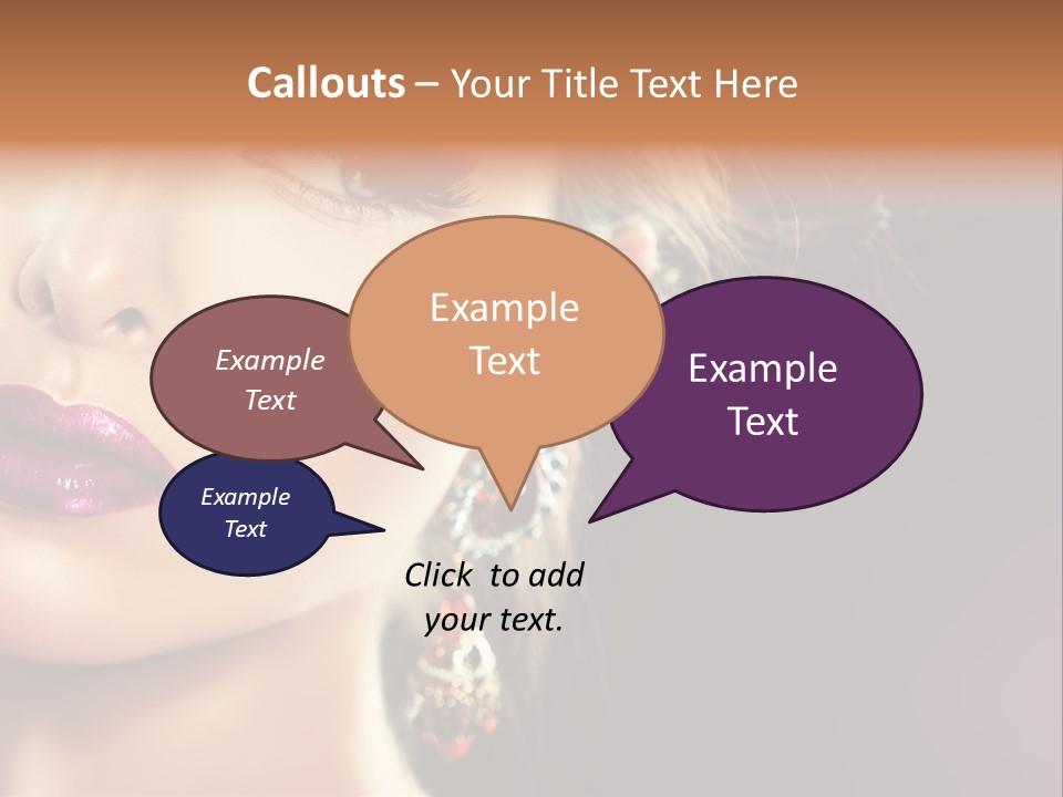 Cute Lip Face PowerPoint Template