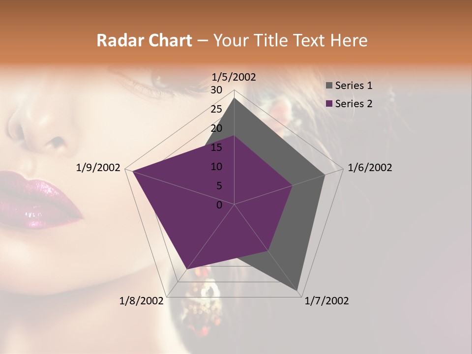 Cute Lip Face PowerPoint Template
