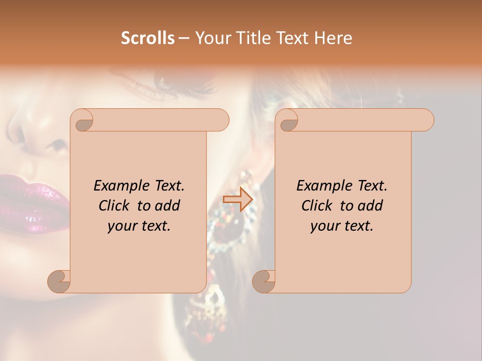 Cute Lip Face PowerPoint Template