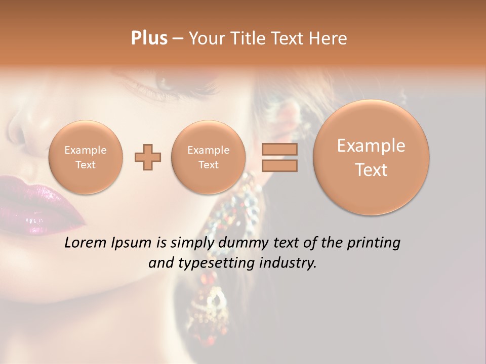 Cute Lip Face PowerPoint Template