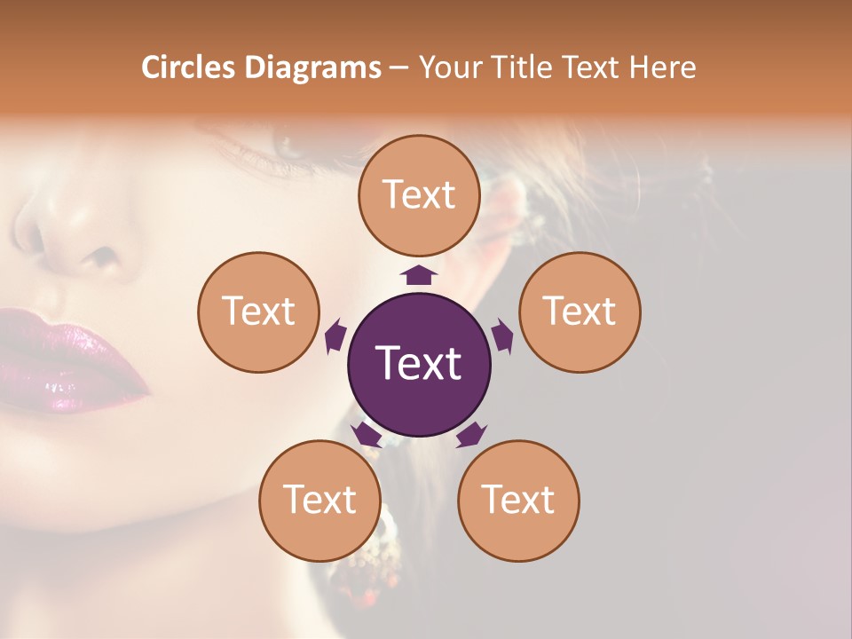 Cute Lip Face PowerPoint Template