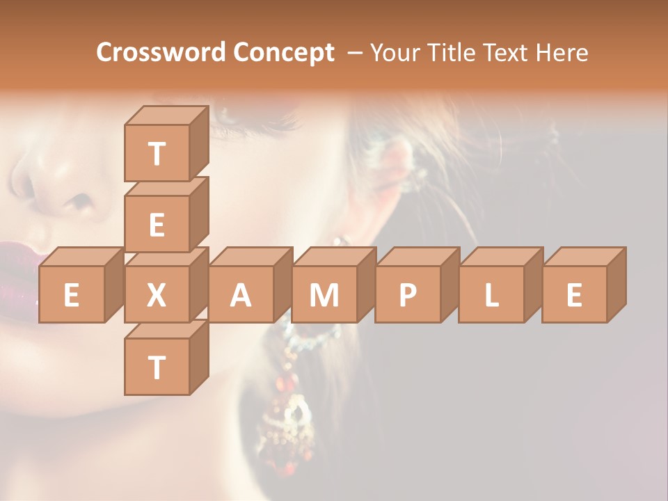 Cute Lip Face PowerPoint Template