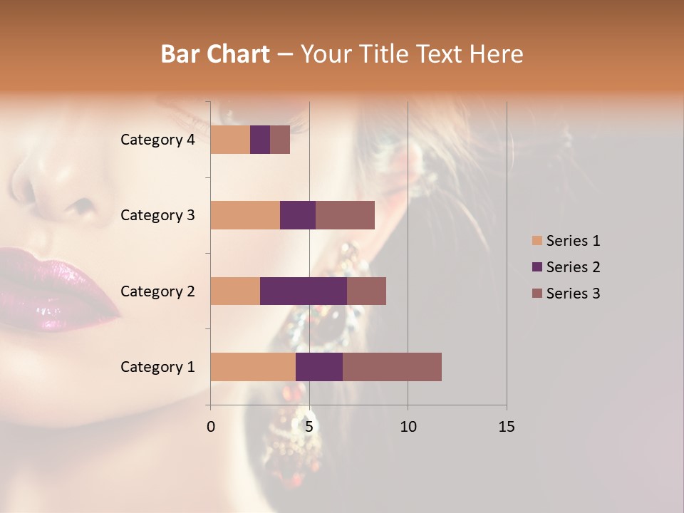 Cute Lip Face PowerPoint Template