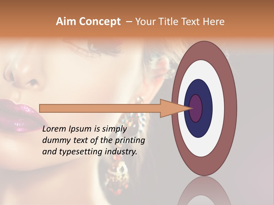 Cute Lip Face PowerPoint Template