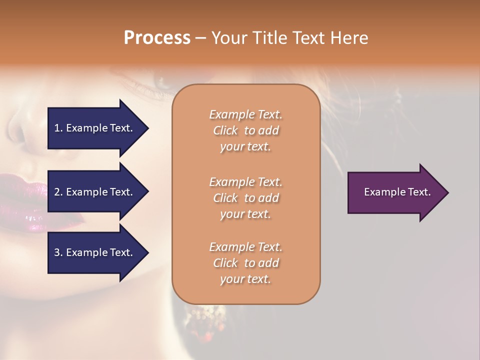 Cute Lip Face PowerPoint Template