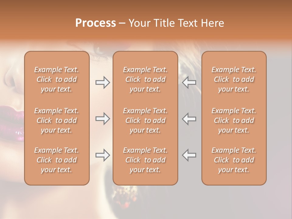 Cute Lip Face PowerPoint Template