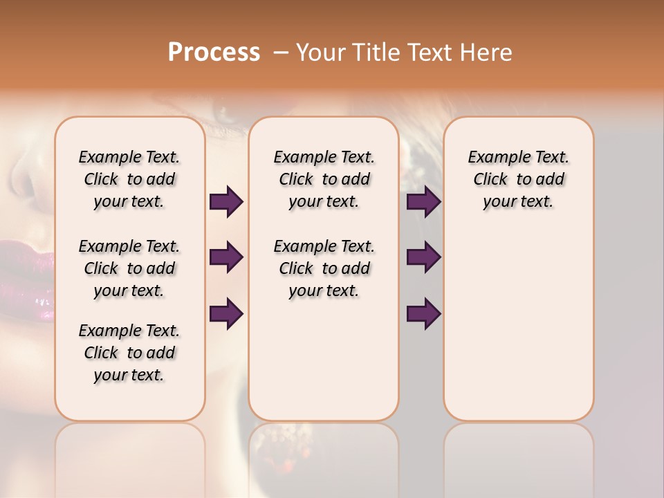 Cute Lip Face PowerPoint Template