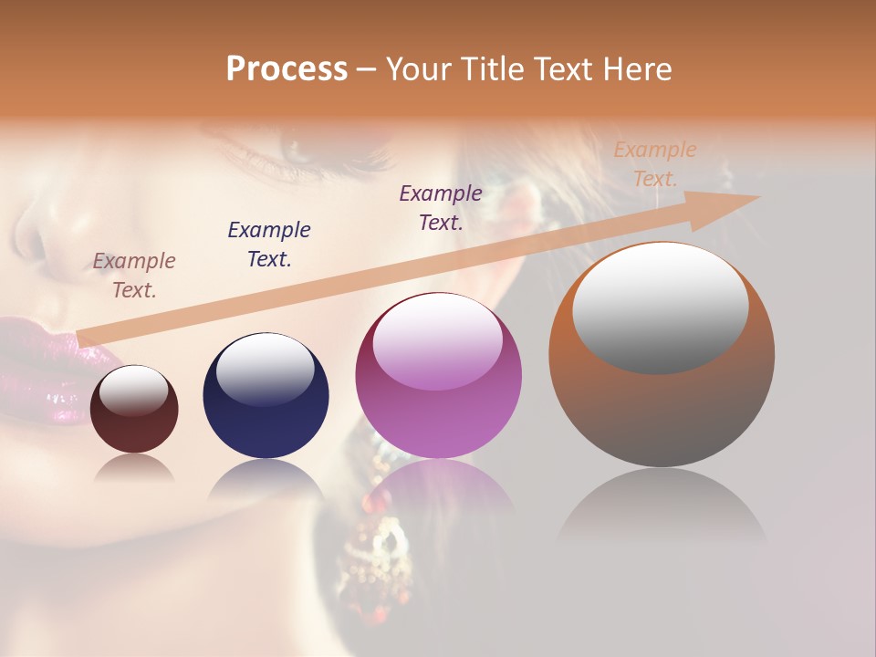 Cute Lip Face PowerPoint Template