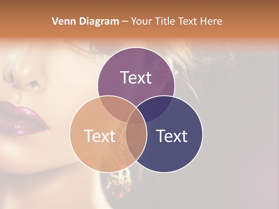 Cute Lip Face PowerPoint Template