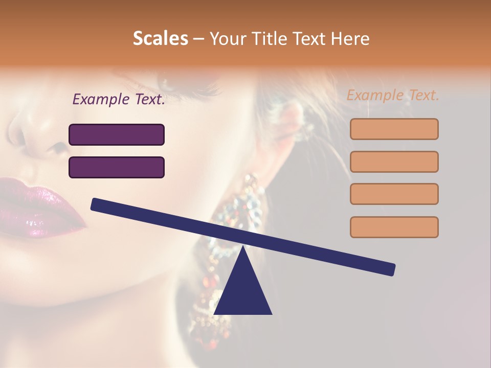 Cute Lip Face PowerPoint Template