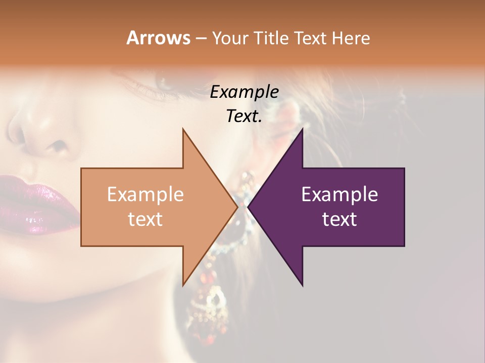 Cute Lip Face PowerPoint Template