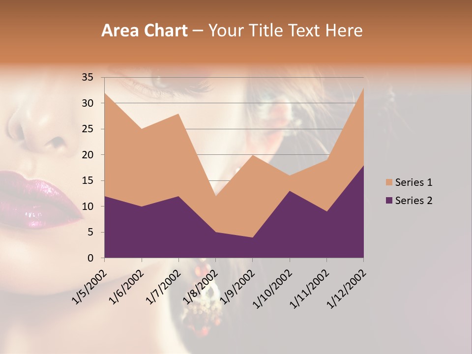 Cute Lip Face PowerPoint Template