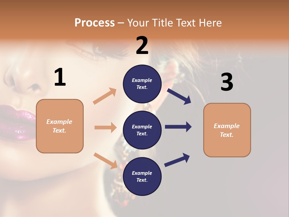 Cute Lip Face PowerPoint Template